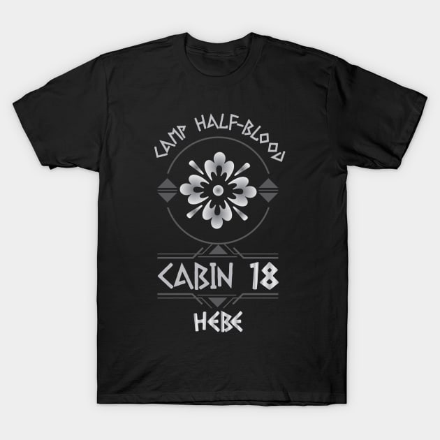 Cabin #18 in Camp Half Blood, Child of Hebe – Percy Jackson inspired design T-Shirt by NxtArt